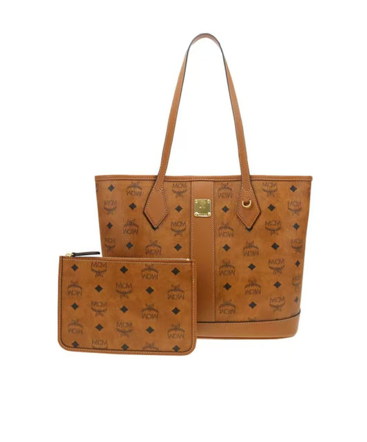 MCM Small New Liz Shopper in Visetos