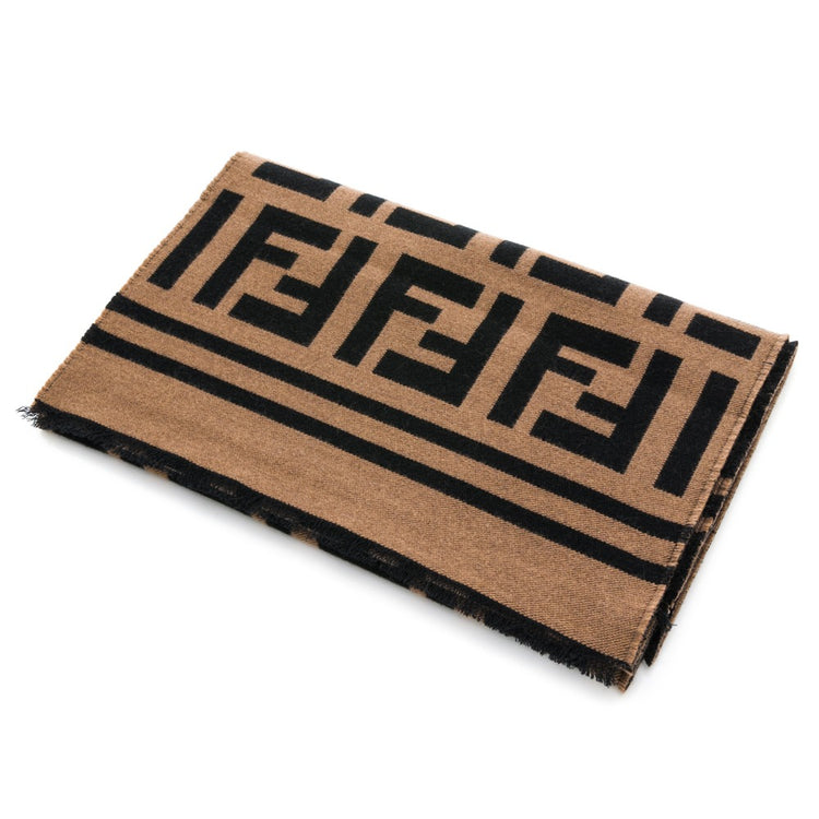 Logo Wool Cashemer Muffler
