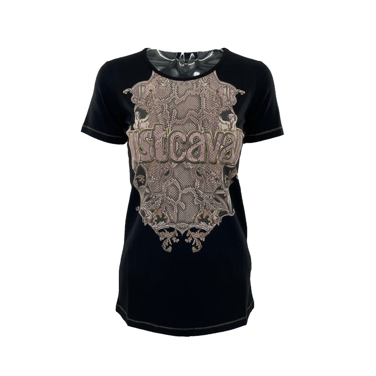 Print Round Neck Short Sleeves T-Shirt