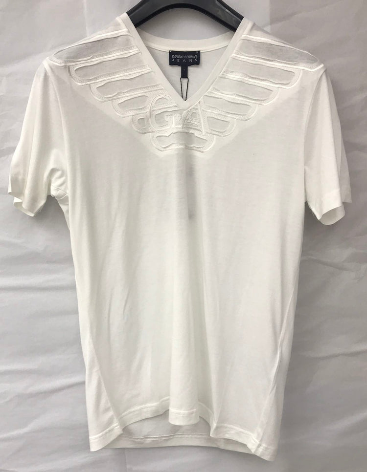 EA  MEN V-neck short-sleeved T-shirt