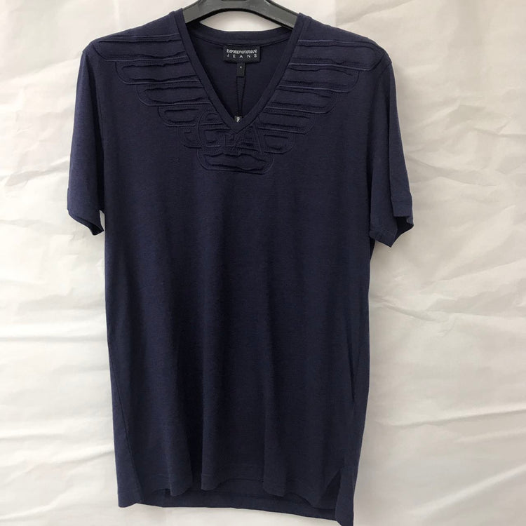 EA  MEN V-neck short-sleeved T-shirt