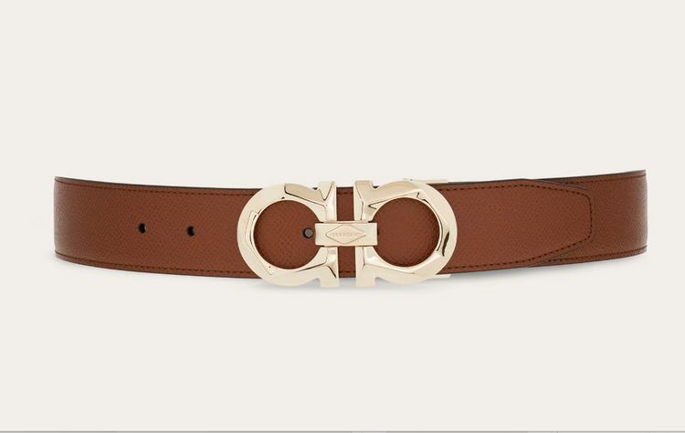 Reversible and adjustable Gancini belt