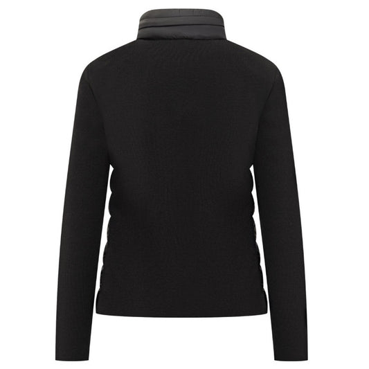 Padded Wool Zip-Up Cardigan