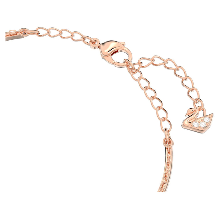 Bangle White, Rose gold-tone plated