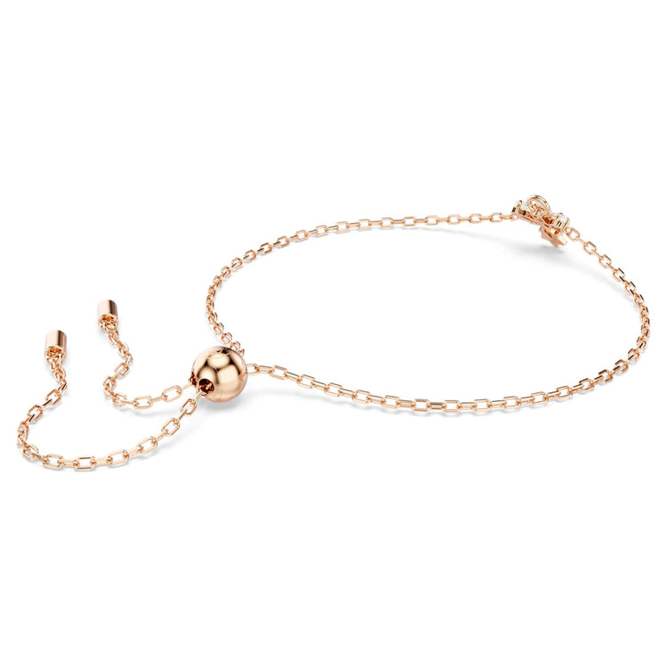 Bracelet Angel, White, Rose gold-tone plated