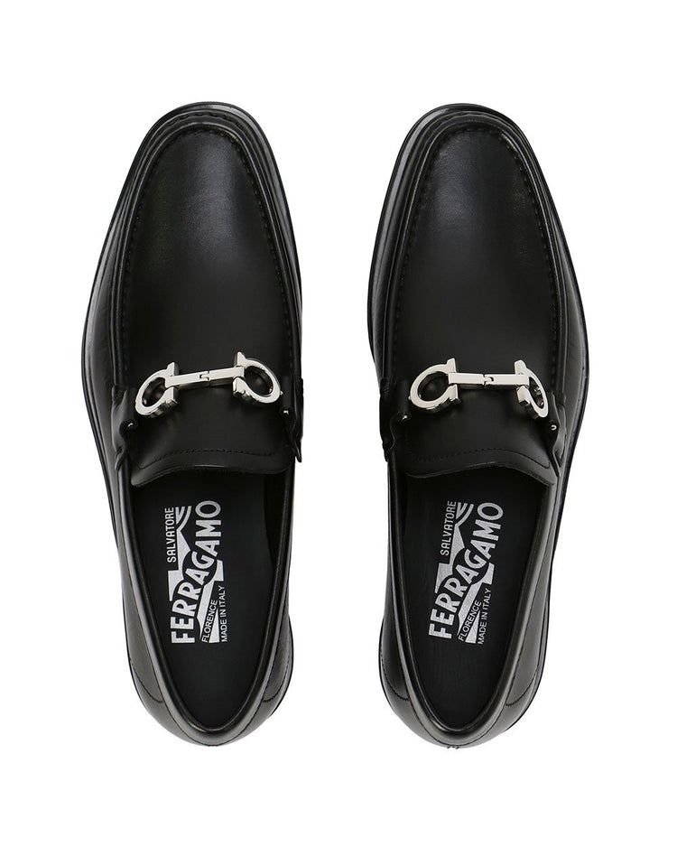 Metal Buckle Leather Shoes