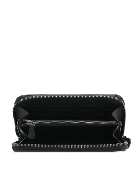 Intrecciato Leather Zip-around Wallet (114076V4651)