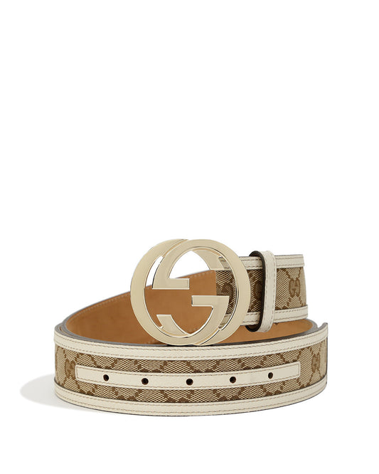 Double G Buckle Canvas Belt