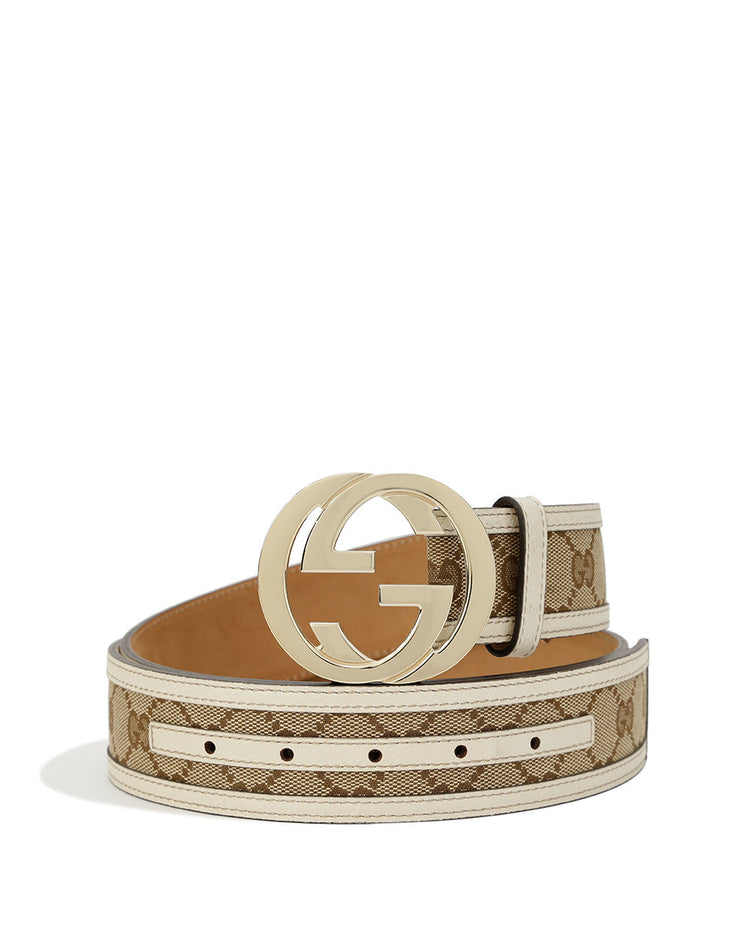 Double G Buckle Canvas Belt