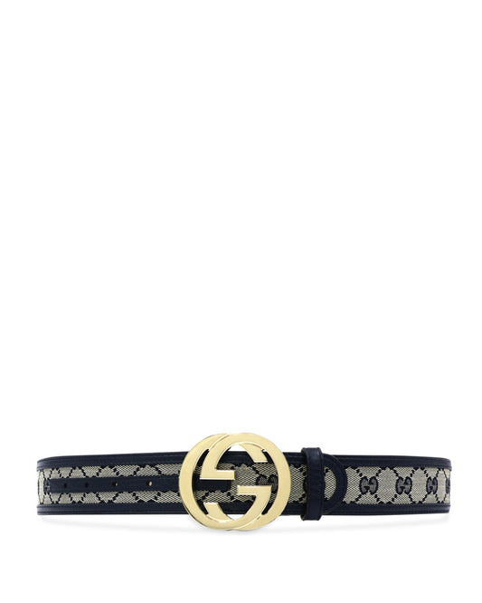 Double G Buckle Canvas Belt