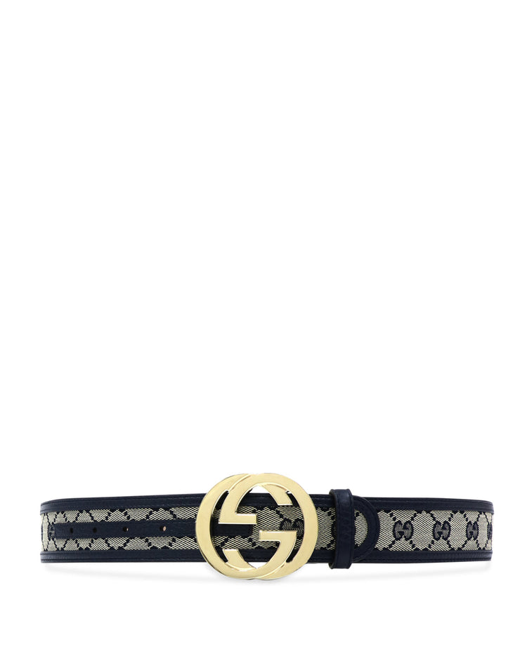 Double G Buckle Canvas Belt