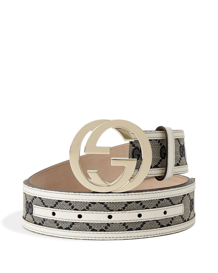 Double G Buckle Canvas Belt