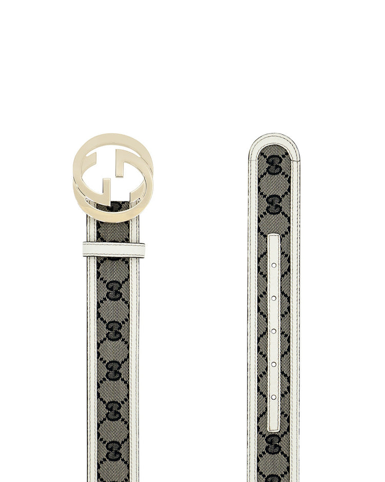 Double G Buckle Canvas Belt