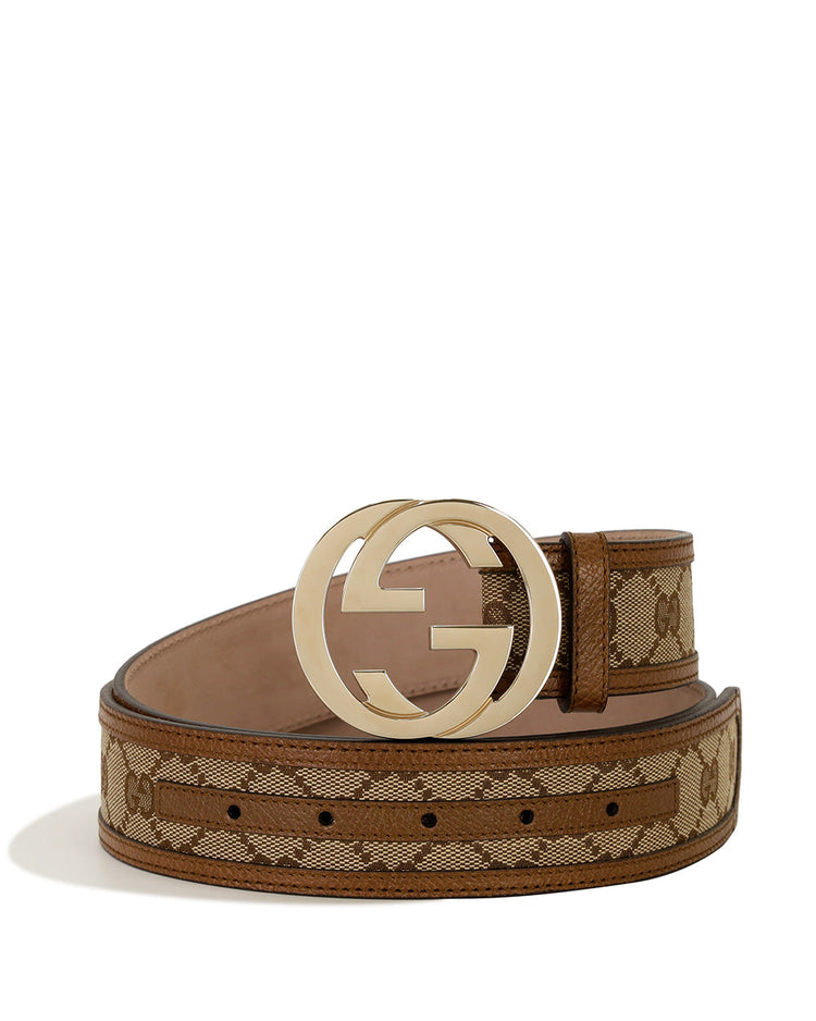 Double G Buckle Canvas Belt