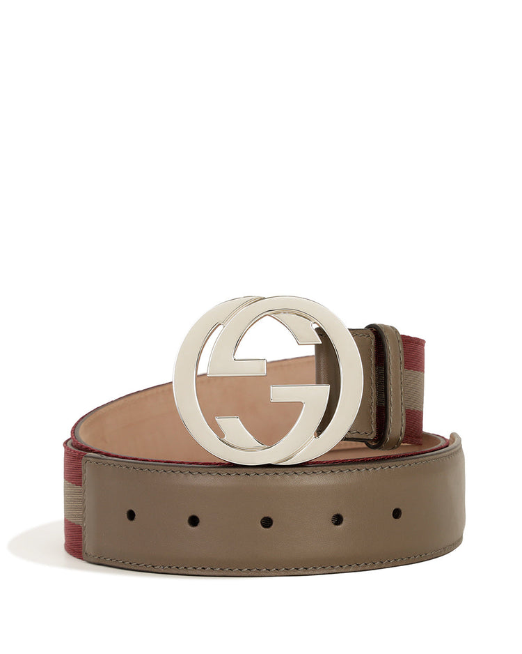 Double G Logo Plate Buckle Belt