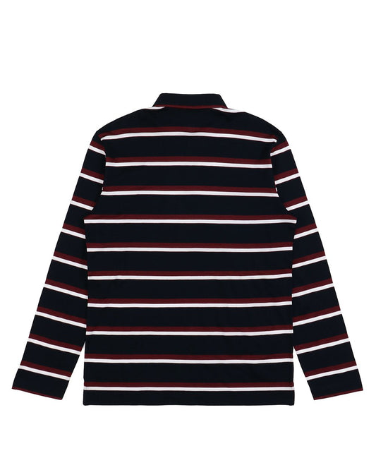 Striped Long Sleeves Polo Shirt