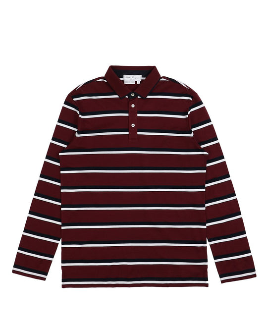 Striped Long Sleeves Polo Shirt