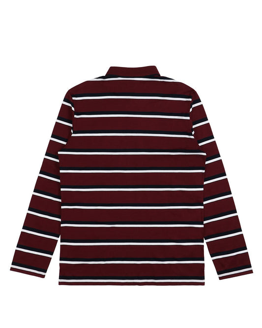 Striped Long Sleeves Polo Shirt