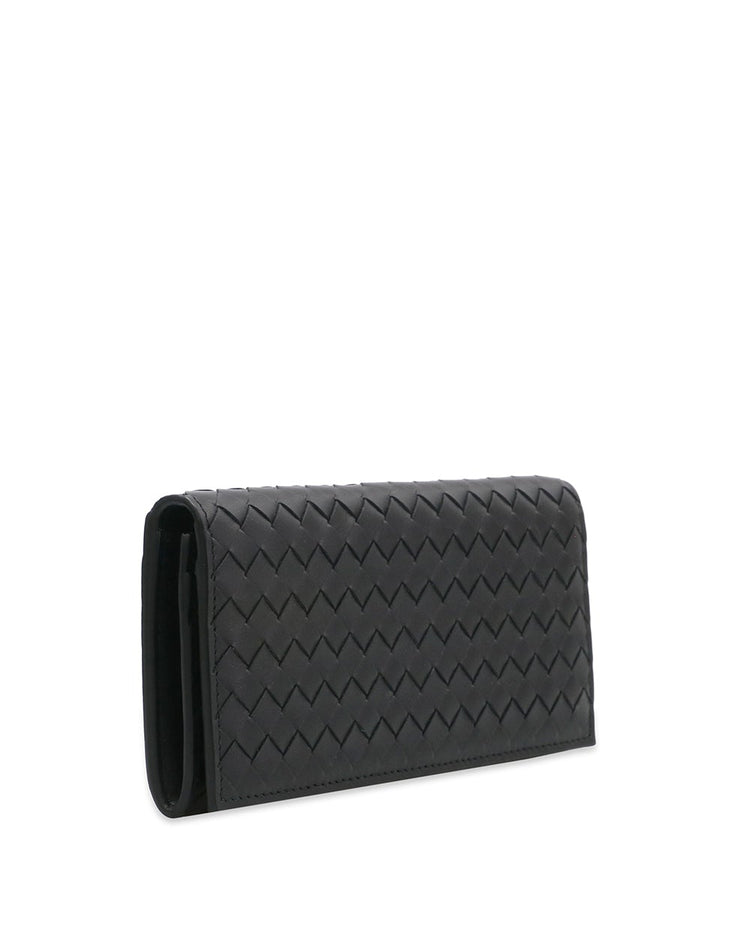 Intrecciato Weave Continental Wallet