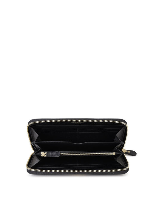 Leather Long Zipper Wallet