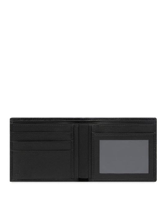 Double G Embossed Cowhide Short Wallet