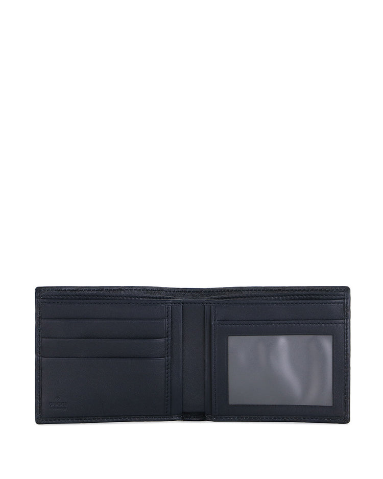 Double G Embossed Cowhide Short Wallet