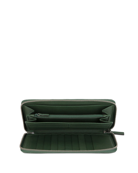 Embossed Zip Around Long Wallet