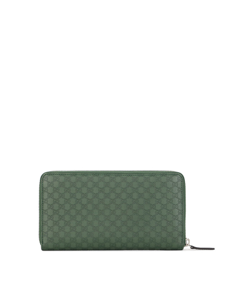 Embossed Zip Around Long Wallet