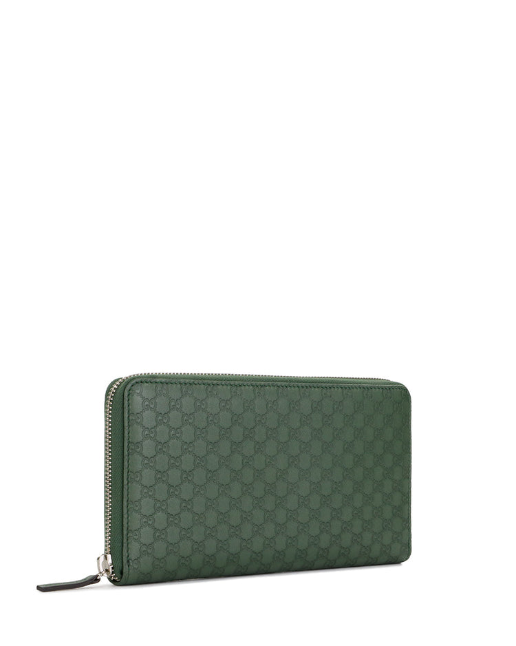 Embossed Zip Around Long Wallet