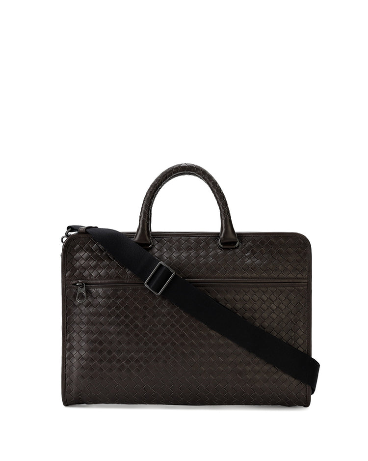 Intrecciato Calf Leather Briefcase