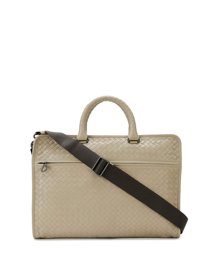 Intrecciato Calf Leather Briefcase