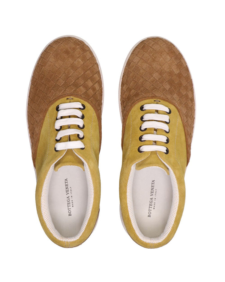Woven Suede Sneakers