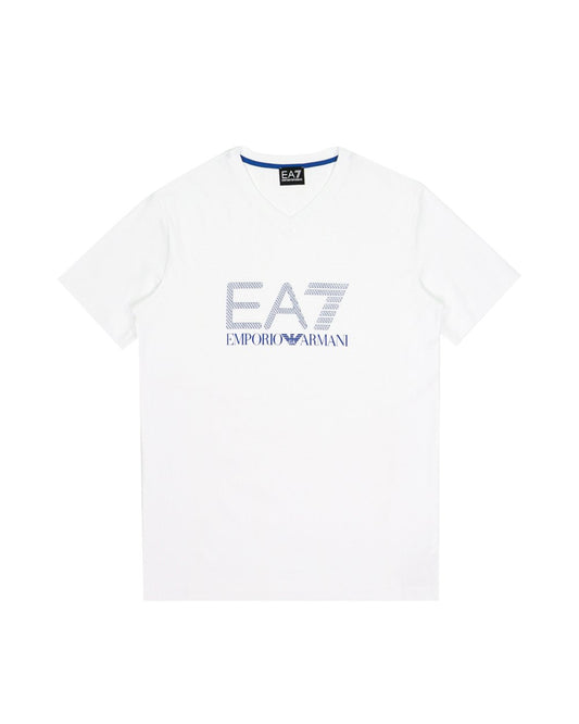 Logo V-Neck Cotton T-Shirt