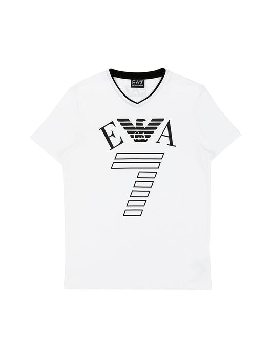 Logo Printed Round Neck Short Sleeved T-Shirt