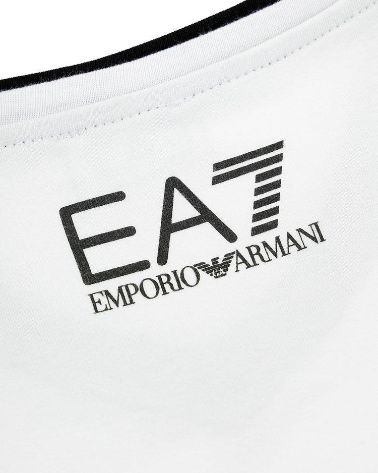 Logo Printed Round Neck Short Sleeved T-Shirt