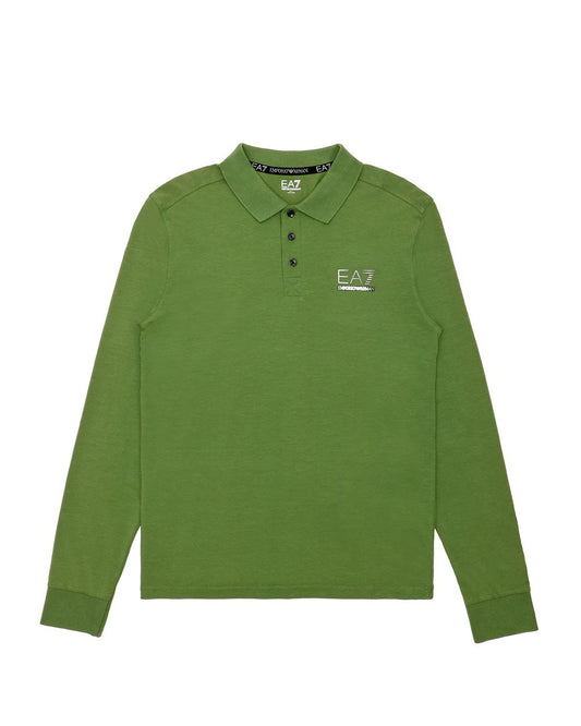 Cotton Long-Sleeves Polo Shirt - ISSI Outlet