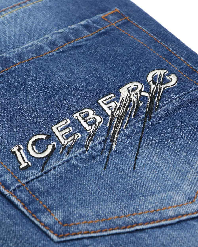 ICEBREG Slogan Jeans