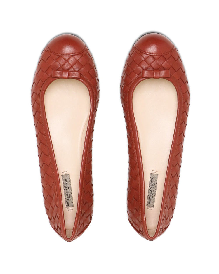 Leather Woven Flats