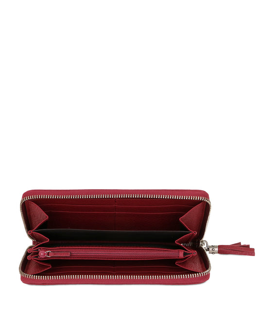 Soho Double G Studded Zip Around Long Wallet