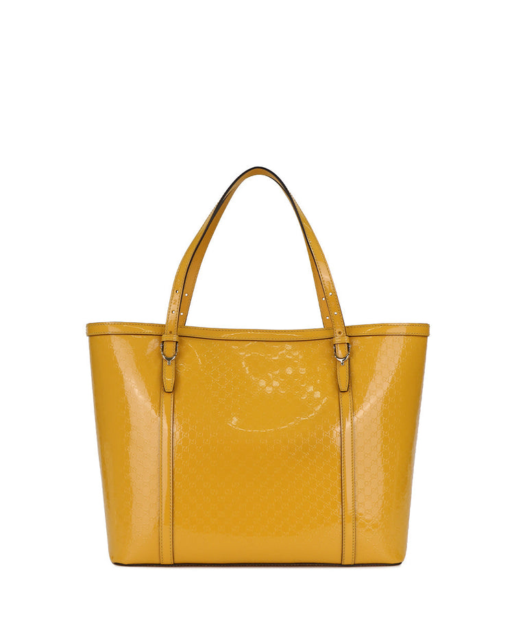 雙 G 陰影印花漆皮手提包