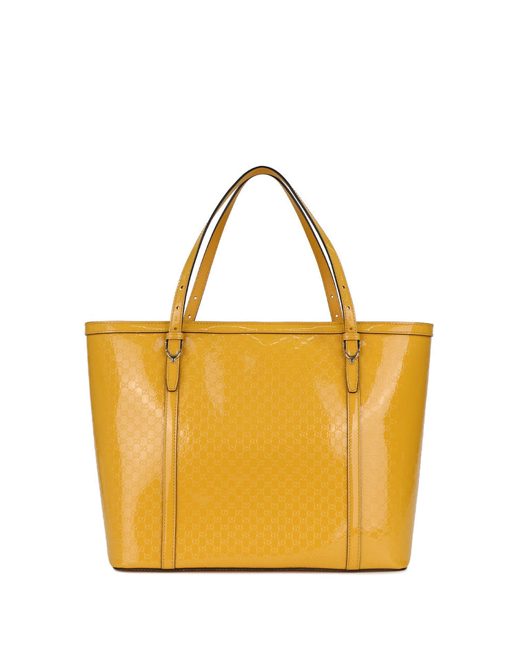 雙 G 陰影印花漆皮手提包