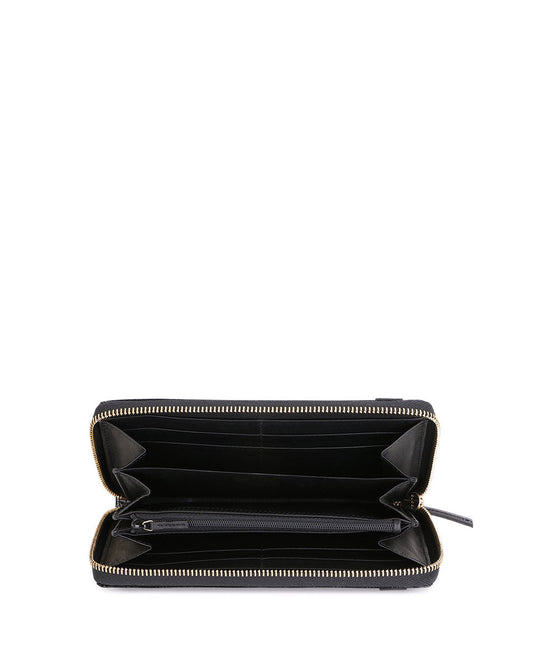 Patent Leather Zip Around Long Wallet