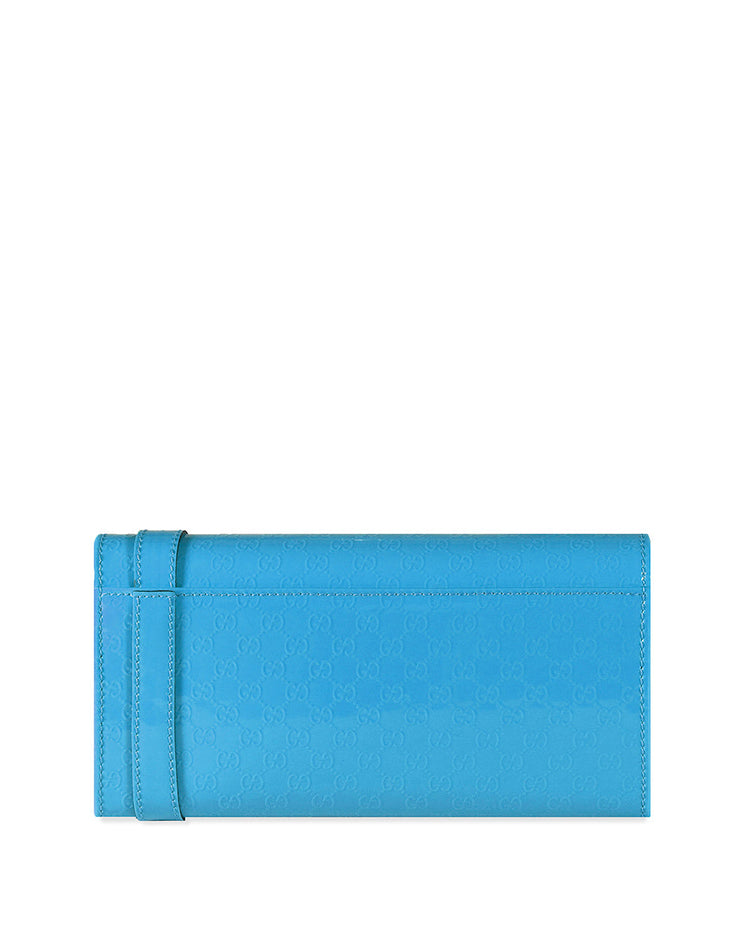Patent Leather Zip Around Long Wallet