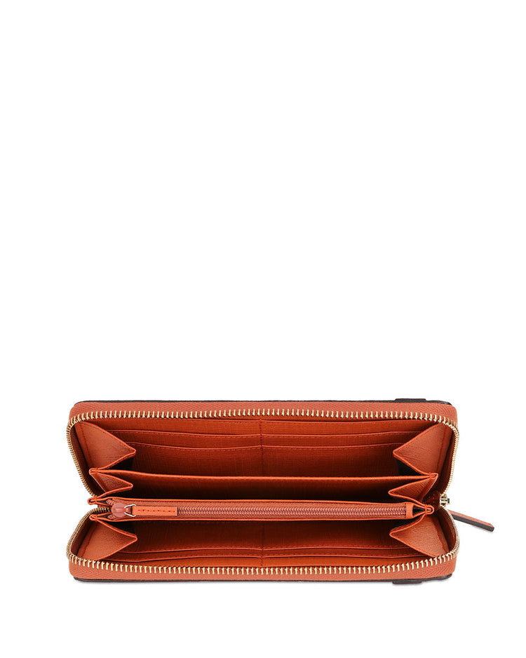 PVC Zip Around Long Wallet