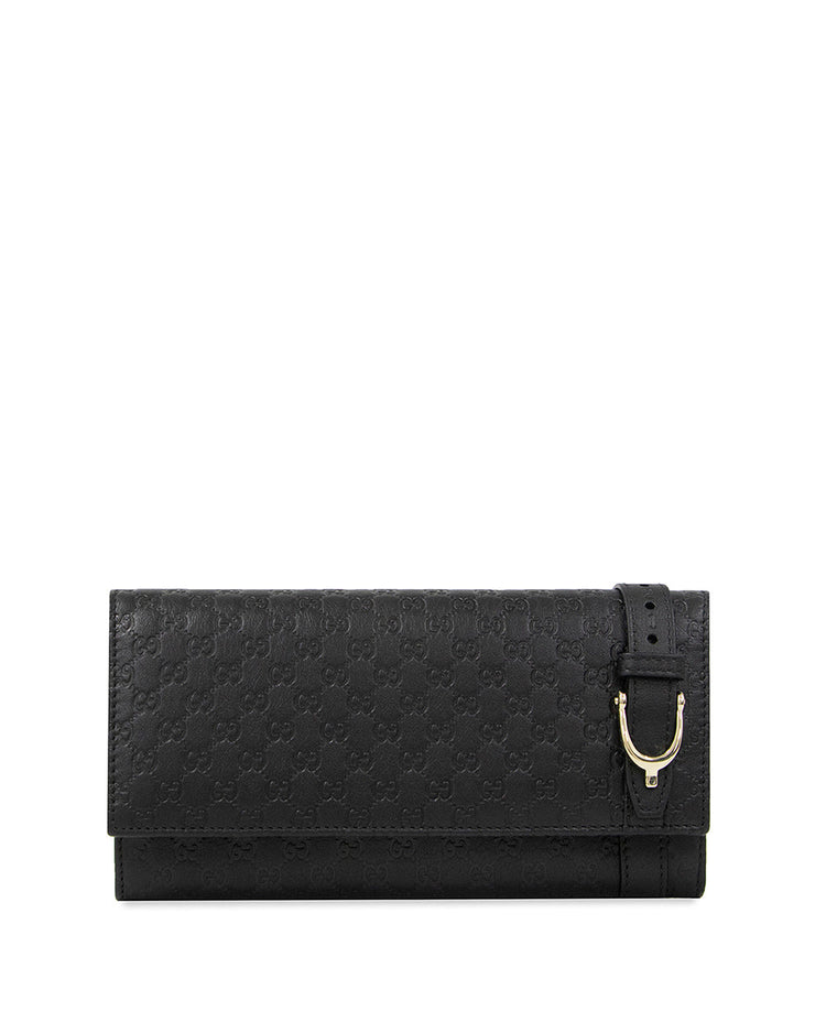 Leather Wallet with Buckle Belt