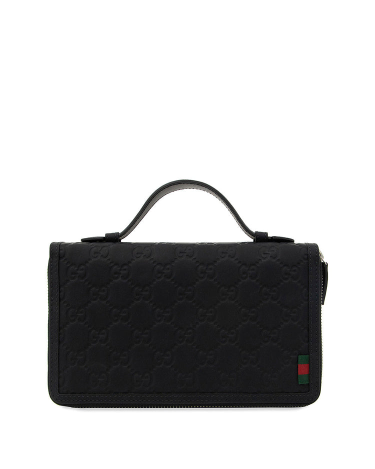 霧面皮革旅行文件包