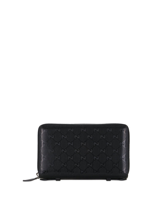 光面皮革旅行文件包