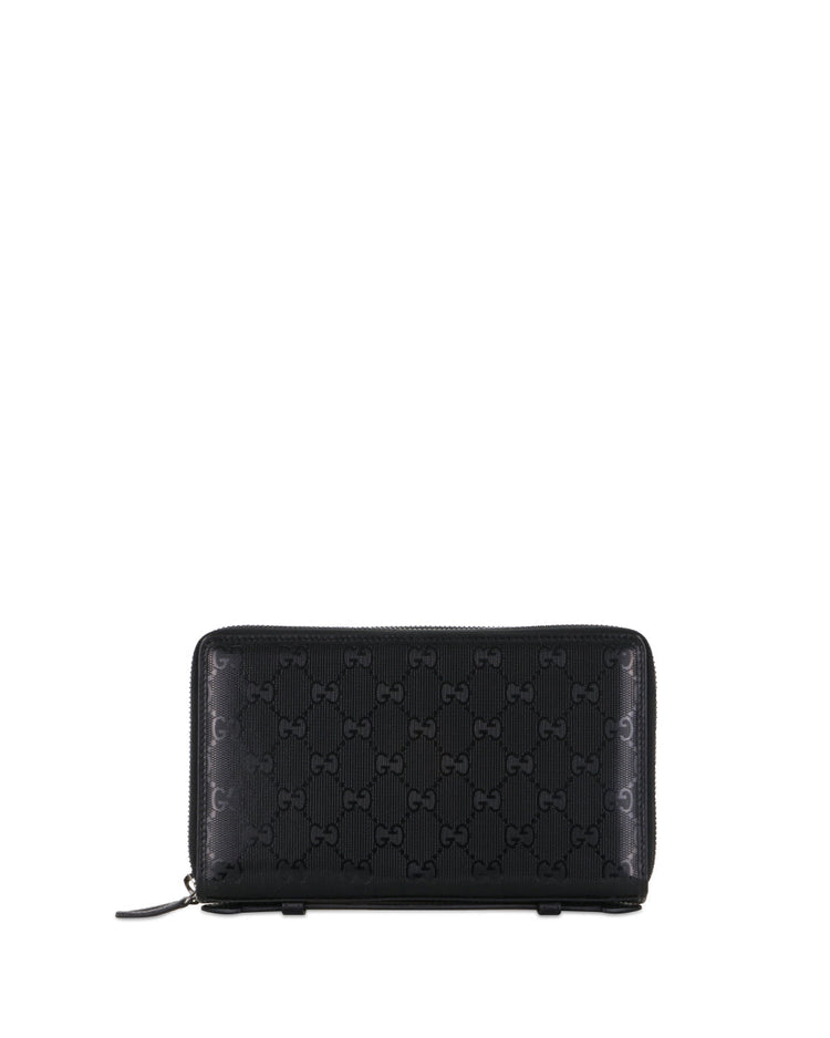 光面皮革旅行文件包