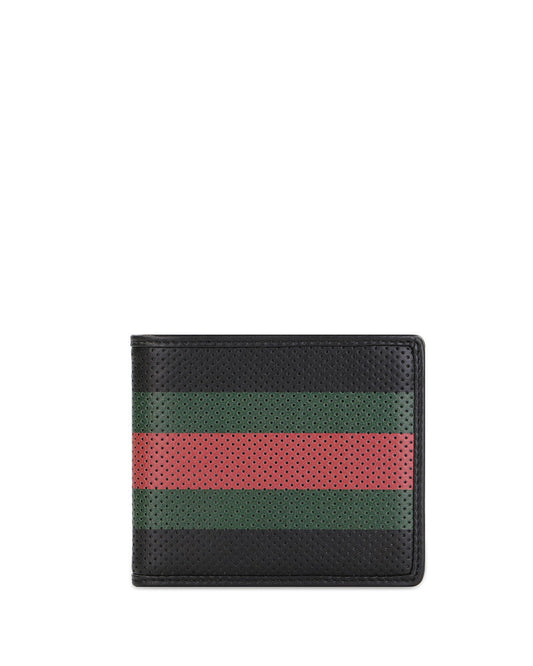 Striped Short Wallet