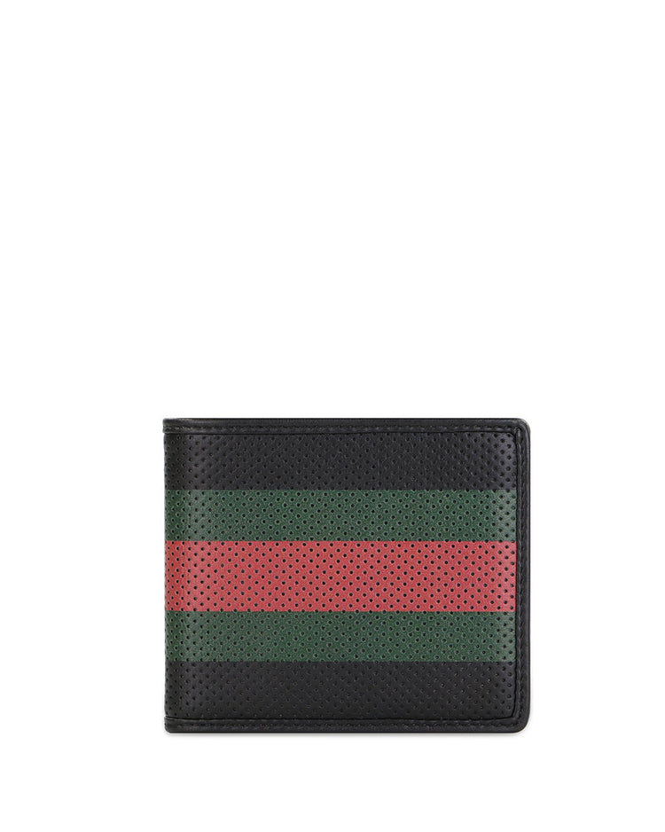Striped Short Wallet